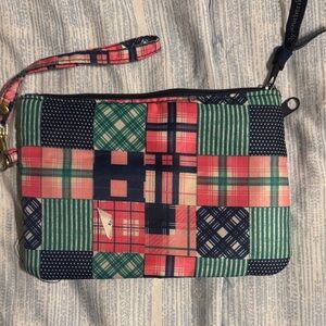 Patchwork Wristlet Clutch